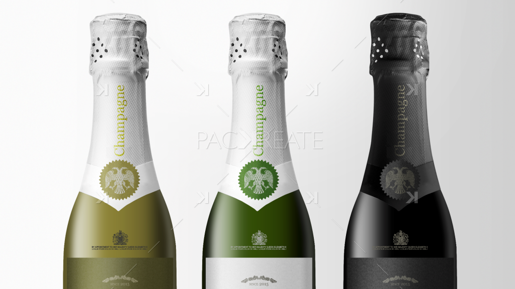 Champagne Bottle Label Template from packreate.com